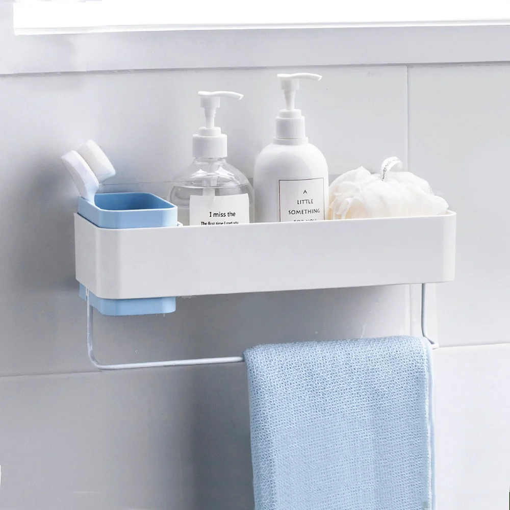Bathroom wall hanging suction shelves toilet storage rack towel rack wx8201720