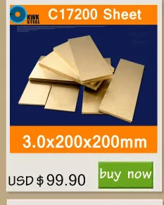 1.5*100*100mm Placa de Folha De Bronze de