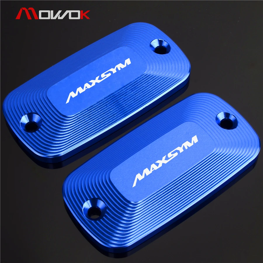 

For SYM MAXSYM 400 400i 600 600i max sym One Pair Motorcycle CNC Front Brake Fluid Reservoir Cover Cap