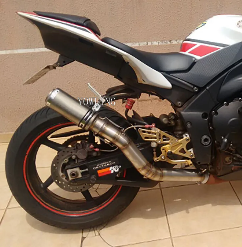 Tubo de Escape de la motocicleta silenciador de Escape DB asesino para Kawasaki Z800 Z1000/SX VN650 ER6N ER6F ER4F NINJA 250 SL