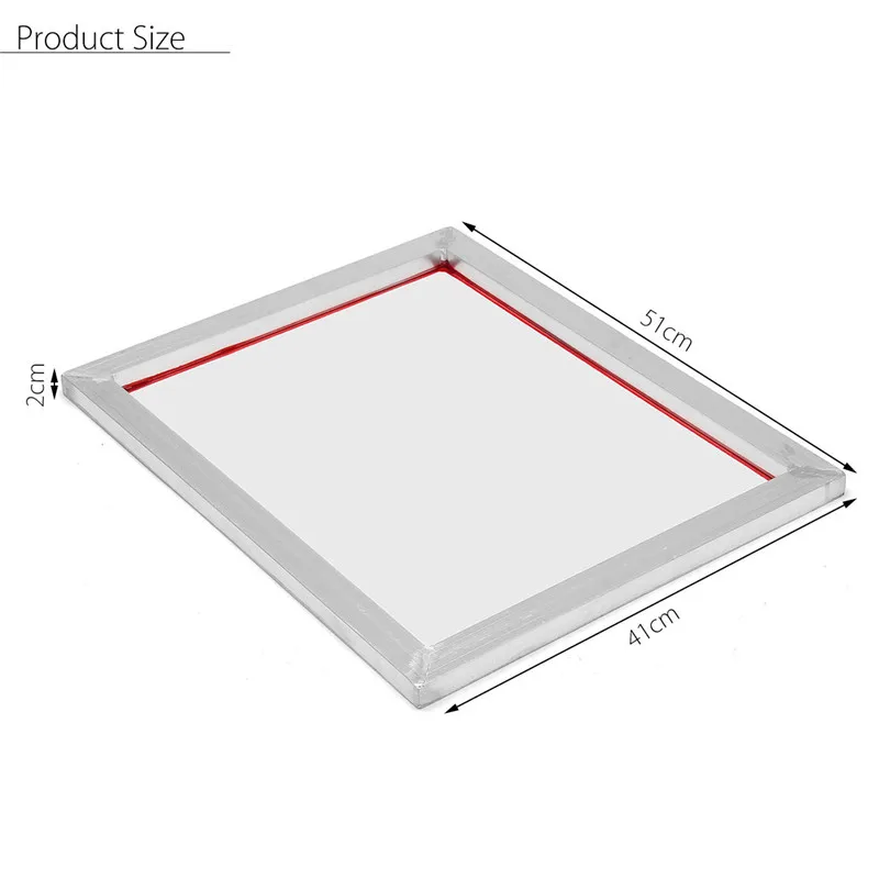 A3 Экран печатная алюминиевая рама растягивается 41*51 см с белым 90 T шелковая печать полиэфирная сетка для печатной Панели