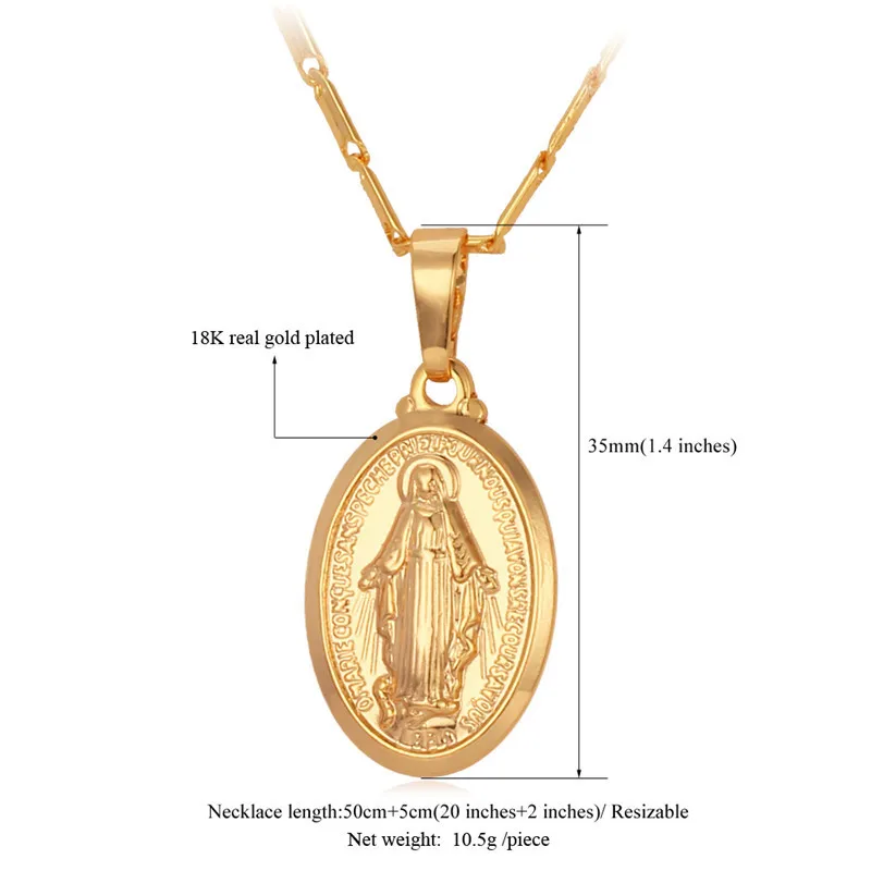 Kpop Virgin Mary Cross Pendants 