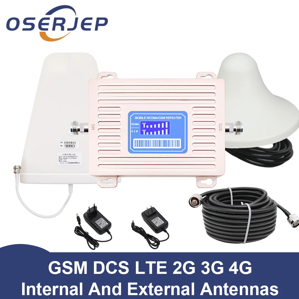 Двухдиапазонный ретранслятор GSM 900 CDMA 850 МГц с ЖК дисплеем 2G 3G 4G LTE усилитель