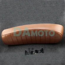 Универсальный стиль коричневый горб пюре Винтаж Кафе Racer сиденье Ретро Локомотив мотоцикл подушки седло