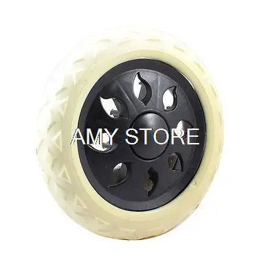 

1Pc Replaceable Plastic Bearing Foam Tyre Shopping Cart Wheels Casters 16 x 3.2 cm / 6.3" x 1.3" (D*T)