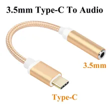 Тип C до 3,5 адаптер для наушников Тип-C 3,5 мм с разъемом подачи внешнего сигнала AUX Jack кабель постоянного тока преобразователь наушники гарнитура конверсионная вилка для xiaomi 6 Le 2