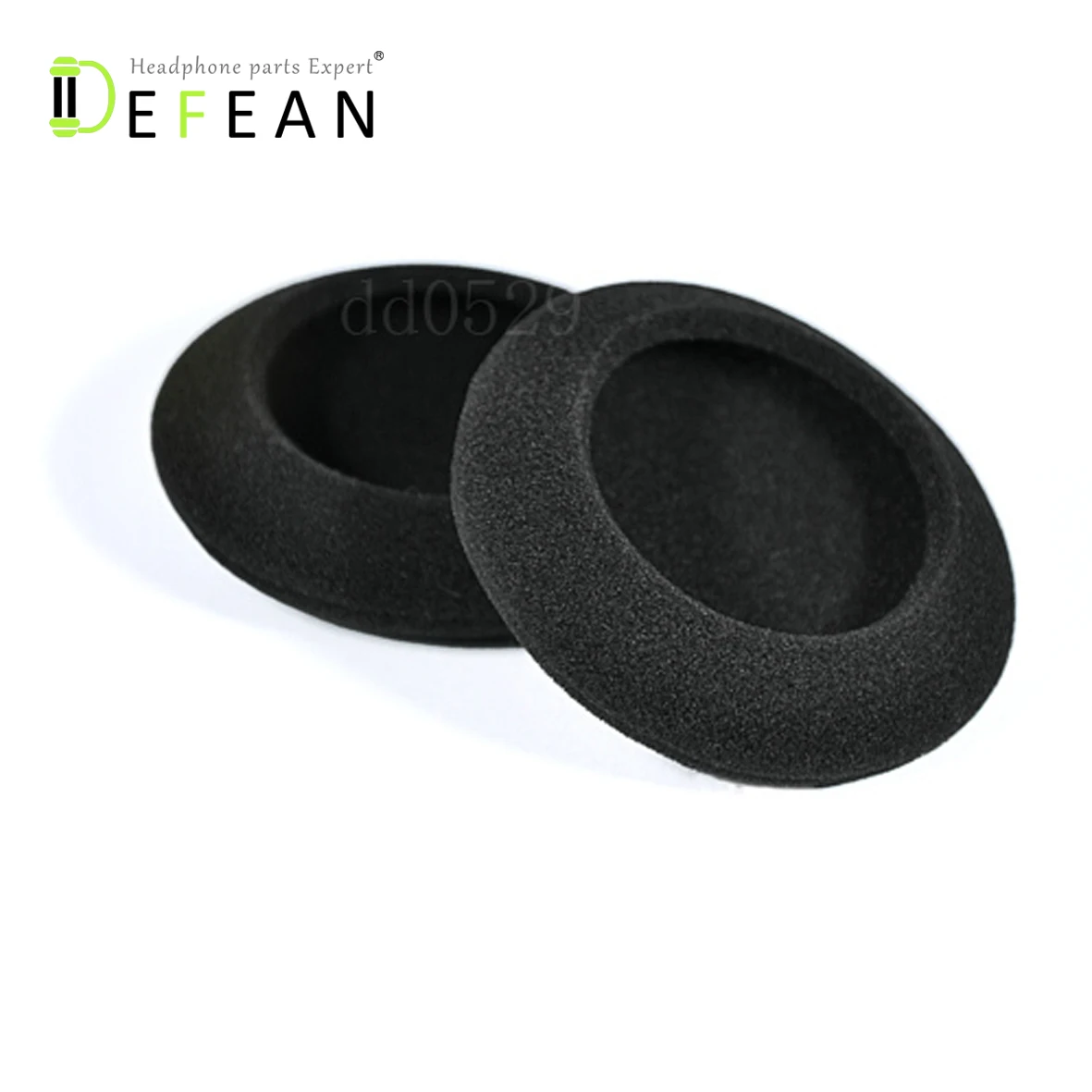 4 Pair 60mm Replacement Ear Foam Earphone Pad Covers for Headphone Black J8R1