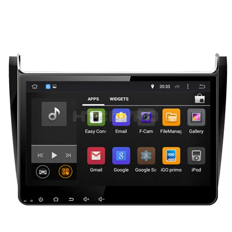 Sale YMODVHT 10.1inch Octa Core 4GB+32GB Android 9.0 Car DVD Player for VW POLO 2014- Radio Stereo GPS Navigation 2