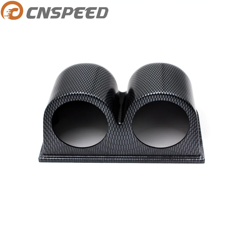 CNSPEED Car 52 мм черный карбоновый двойной Калибр под чашку держатель для