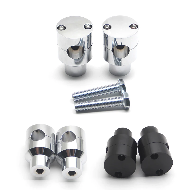 22 мм черный хром круиз модифицированный руль фиксирующий сидящий фиксированный рукав для Harley Dyna Sportsters Softail V-Rod Steed Manga