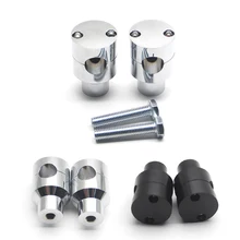 22 мм черный хром круиз модифицированный руль фиксирующий сидящий фиксированный рукав для Harley Dyna Sportsters Softail V-Rod Steed Manga