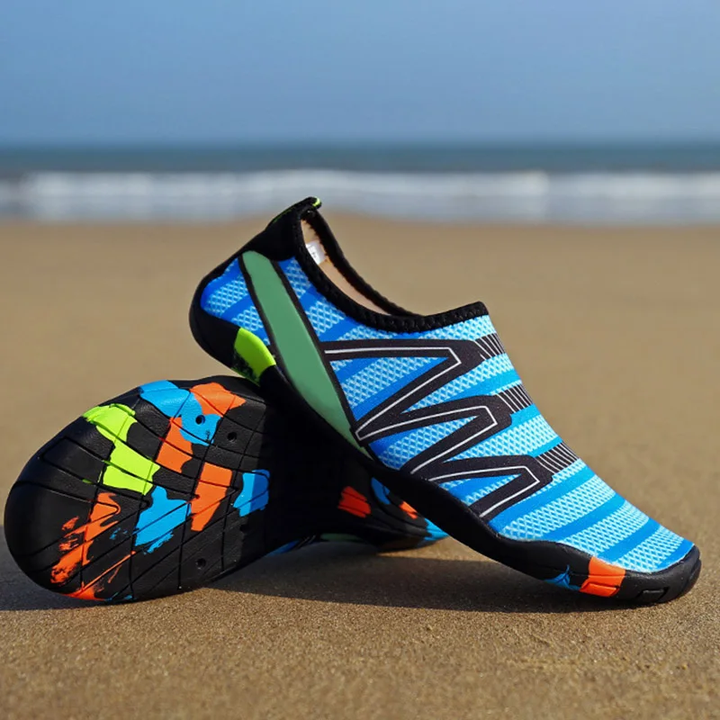 للجنسين رياضية السباحة الرياضات المائية الساحلية الشاطئ تصفح النعال المنبع ضوء الأحذية WHShopping