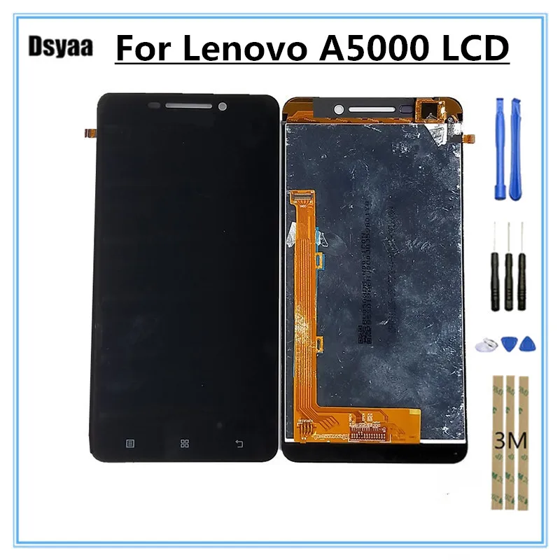 For Lenovo A5000 Display LCD Tested 5.5 Inch with Touch Screen Digitizer Assembly | Мобильные телефоны и аксессуары