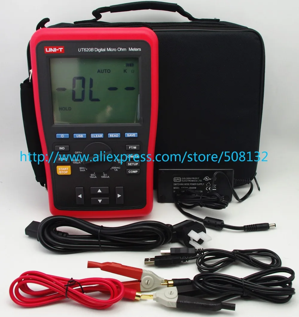 YASE-king Micro Ohm Tester AT515 DC Resistance Meter Measures Various High YASE-king Micro Ohm Tester AT515 DC Resistance Meter Measures Various High