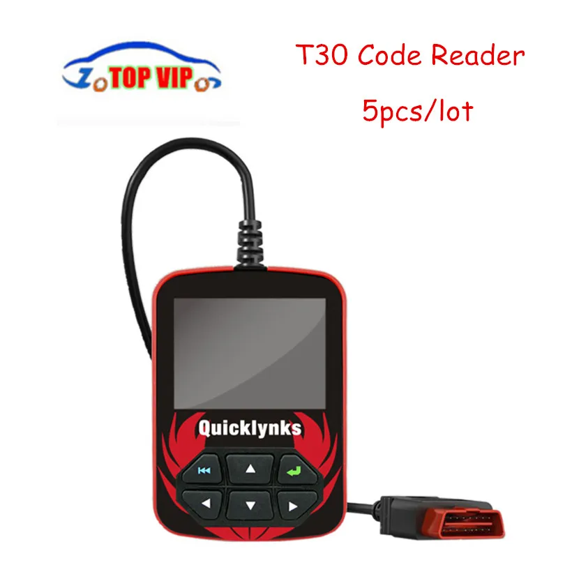 

Quicklynks OBD2 Code Scanner T30 Code Reader 2.8 Color Screen Support 1996 and autovehicles Functional Scanner