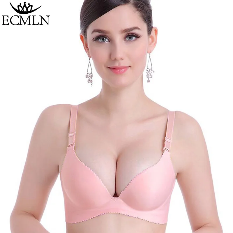 Women Super Push Up Seamless underwire Bra Gather Adjustable Girls soid Lingerie Bra 6 Color Cup Strappy Women’s Bras underwear