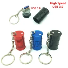 Высокоскоростная Металлическая бочка флеш-накопитель USB 3,0+ брелок бутылка для масла Модель в форме барабана ручка-накопитель карта памяти 4 ГБ 8 ГБ 16 ГБ 32 ГБ 64 ГБ