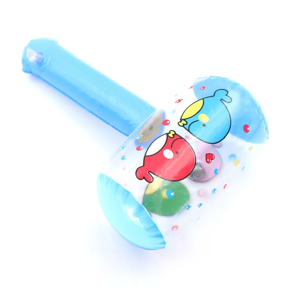 1 шт. горячий милый мультфильм надувной молоток воздушный молоток с колокольчиком Дети взрывать шум производитель игрушки цвет случайный