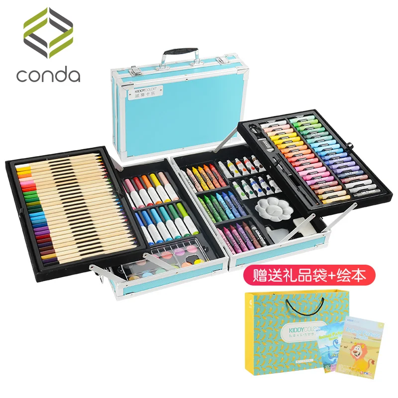 Children's Non-toxic Painting Sets, Watercolor Strokes, Painting Tools, Kindergarten Children Gifts, Art Supplies, Color Pens children s paintbrush sets painting supplies painting tools children crayon watercolor pen art stationery 110 pieces set