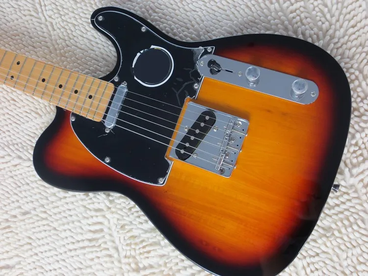 Заводская высокого качества на заказ 52 желтая электрогитара Tele американская стандартная гитара