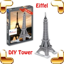 Подарок на год Эйфелева башня 3D модель головоломка Структура французский Башня головоломка DIY обучающие игрушки украшения головоломки интерес игры