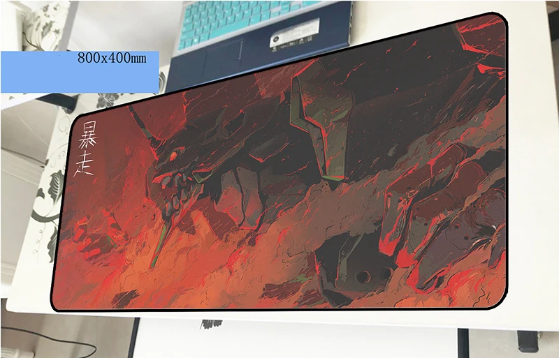 evangelion mousepad 800x400x3mm Boy Gift gaming mouse pad gamer mat wrist rest computer desk padmouse keyboard