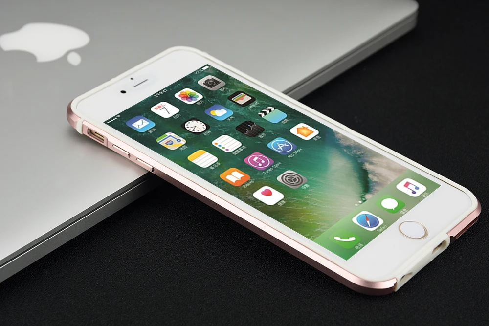 Чехол-бампер для телефона KEYSION для iPhone 6 6s Plus, Роскошный Алюминиевый металлический и мягкий ТПУ противоударный чехол-бампер для iPhone 6 Plus i6