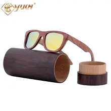 New hot wood sunglasses handmade skateboard wooden sun glasses polarized driving fishing eyewear glasses for men women W015