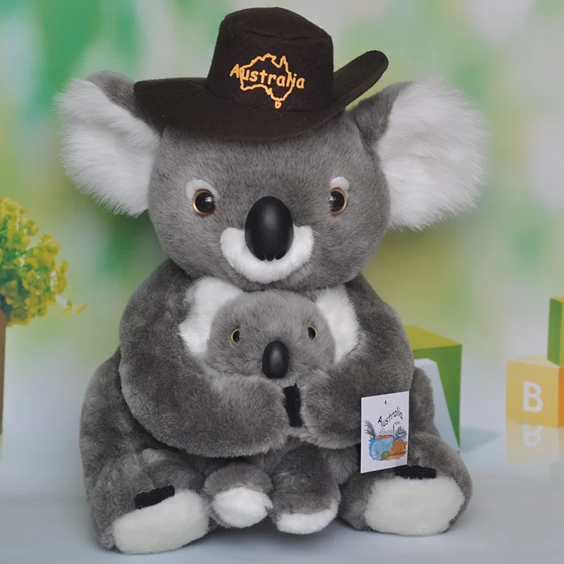 Большая-Милая-Высококачественная-плюшевая-игрушка-коала-кукла-коала-с-шляпой-подарок-около-39-см-0348