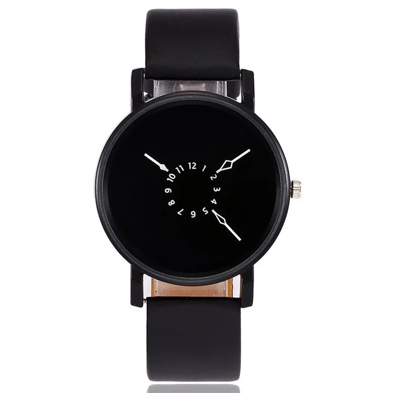 Новые женские роскошные кожаные нейтральные часы Geneva, мужские часы, дешевые женские наручные часы для девочек, подарок, часы Geneva relojes mujer, часы - Цвет: Black