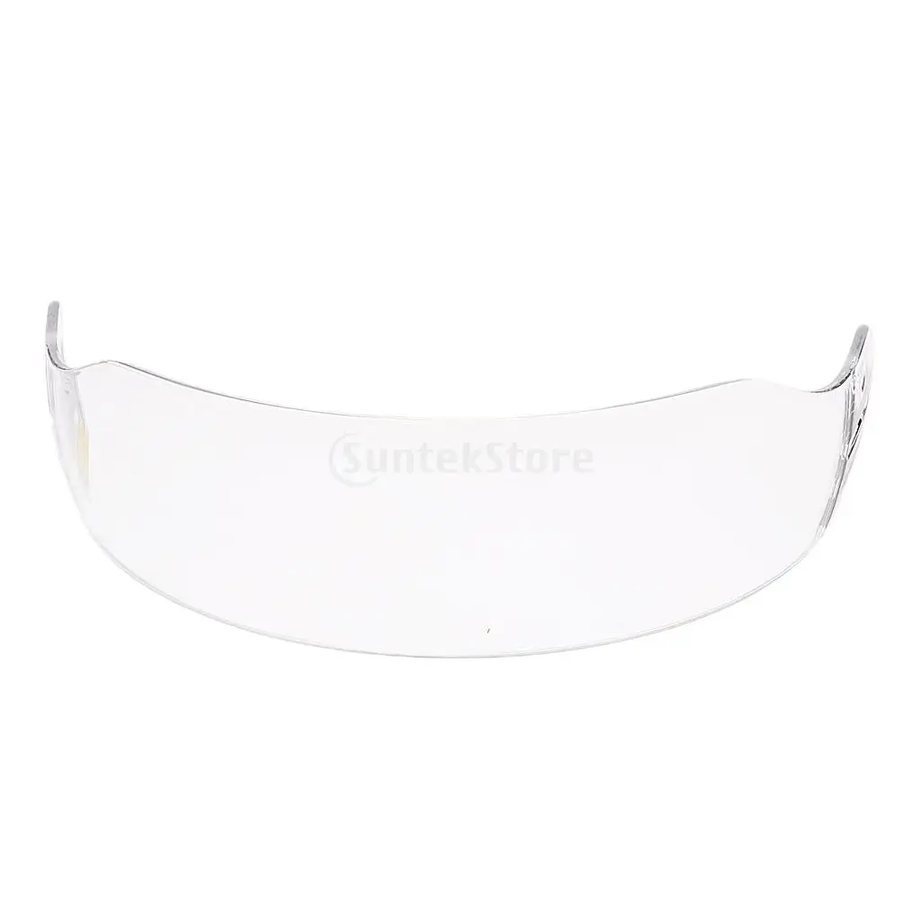 2 Pieces CE Certificated Anti-fog Anti-scratch Ice Hockey Helmet Visor Face Half Shield Including Mounting Accessories	