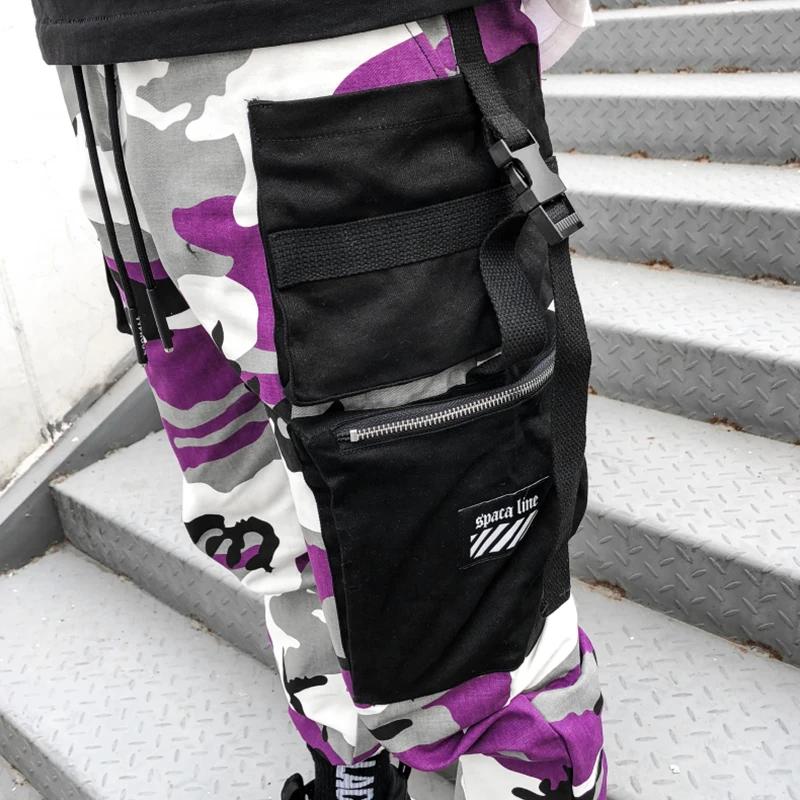  Novel ideas Fashion Men Camouflage Pant High Waist Hiphop Pink Camo Pant Military Pant Jogger Dance