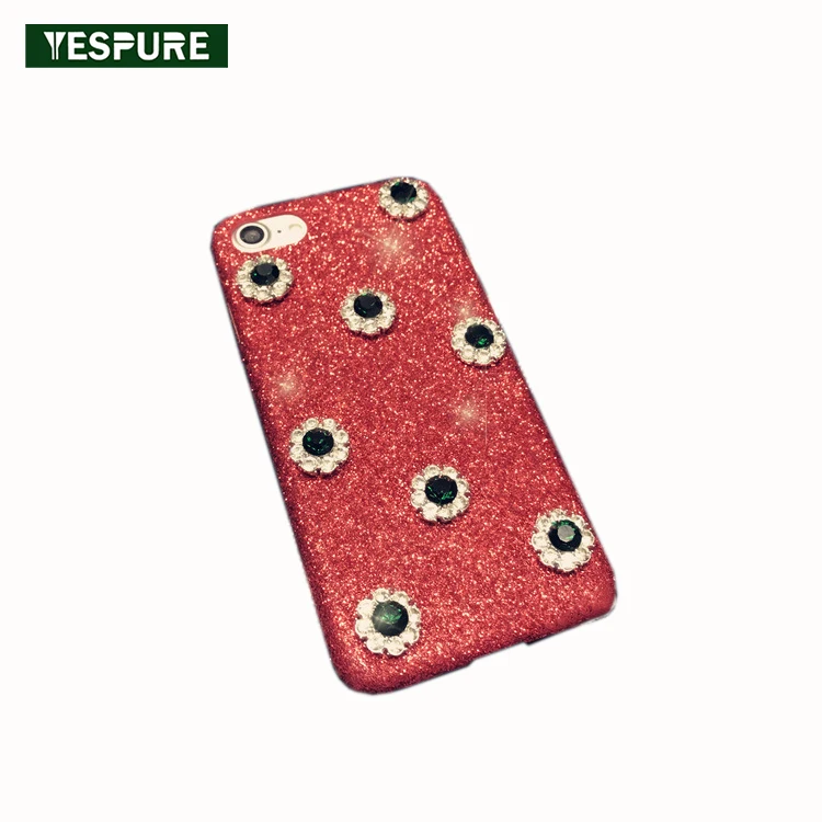 YESPURE Glitter Bling Squins Hard Case For Iphone 7 8 Red