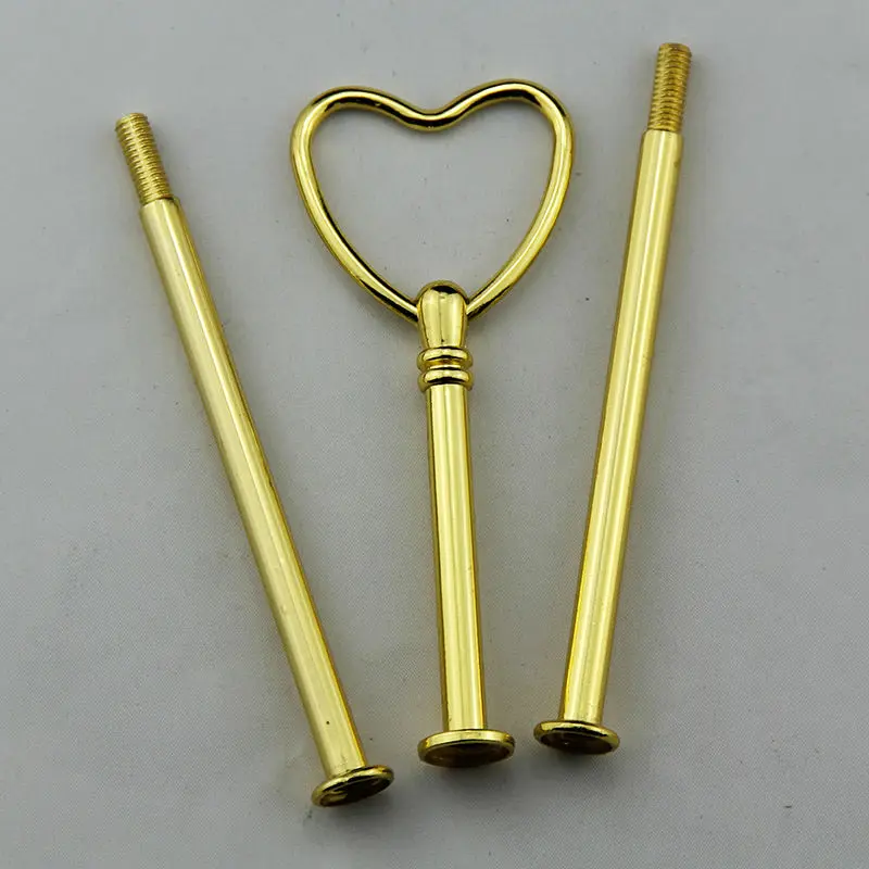3 tiers heart cake plate handle/cake stand handles/cake stand hardware free shipping 300 sets