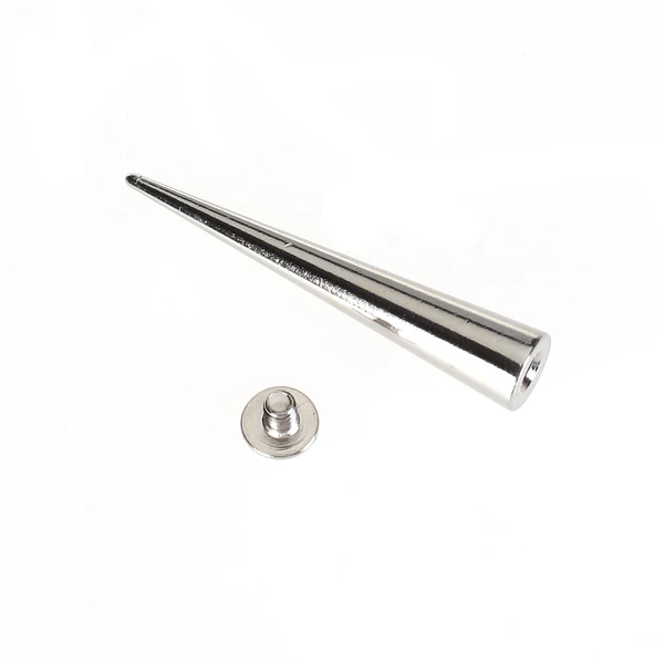 Cone Spike Studs Conical Punk Rock Gothic Screw Fixed Studs Decor DIY Crafts Accessories - 10x56 mm