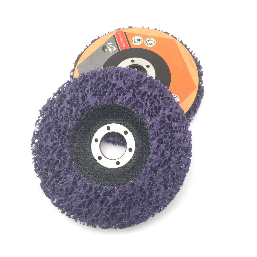 

125mm Poly Strip Disc Abrasive Wheel Paint Rust Removal Clean For Angle Grinder Stainless Steel Purple Grinder Wheel