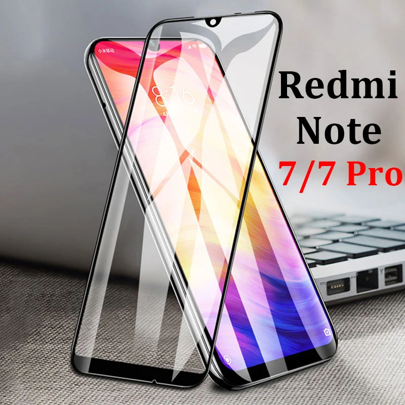 

tempered glass on the for xiaomi redmi note 7 pro screen protector ksiomi redme not 7pro armor xiaomei red mi display siaomi 9H