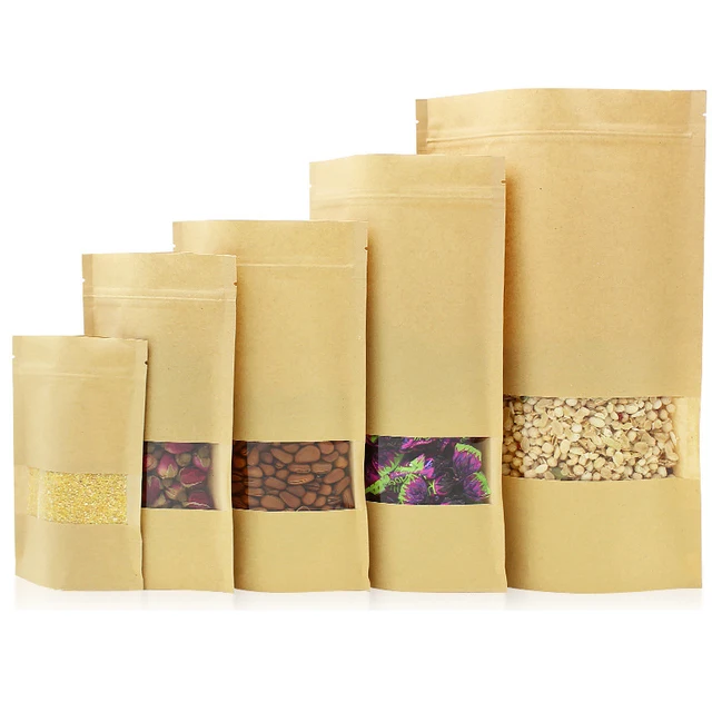 9 14 18 26cm Kraft Paper Bag Self Styled Candy Fruit Food 9 14 18 26cm Kraft Paper Bag Self Styled Candy Fruit