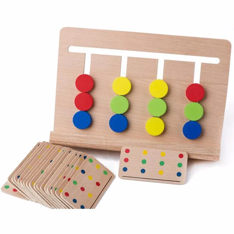 

Baby Toy Montessori Material Four Colors Matching Game for Early Childhood Education Preschool Training Learning Toys