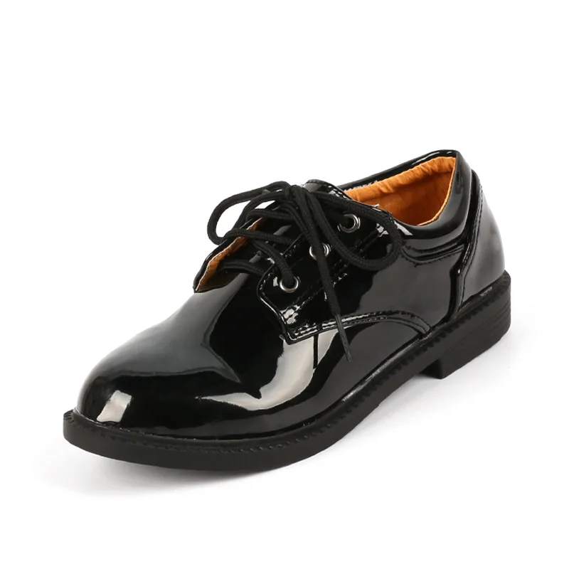 Kids Wedding Dress Shoes For Boys Children Black And White Wedding ...