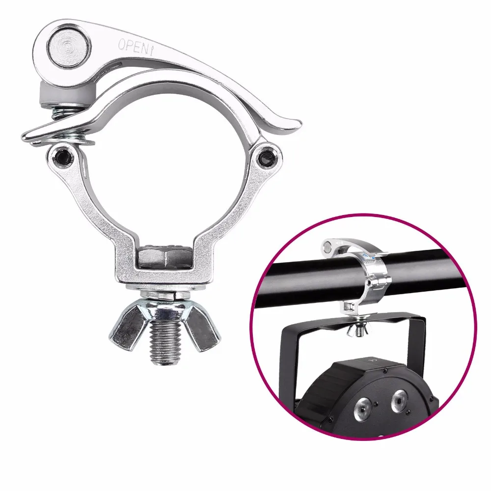 5 Pack 2 Inch Clamp 220 lbs Quick Release Stage Light Mount Heavy Duty