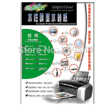 А4*30 шт) А4 Размер бумаги не нужно спрей или коатирование масло струйной воды слайдер наклейка бумага прозрачный/прозрачный цвет для стекла