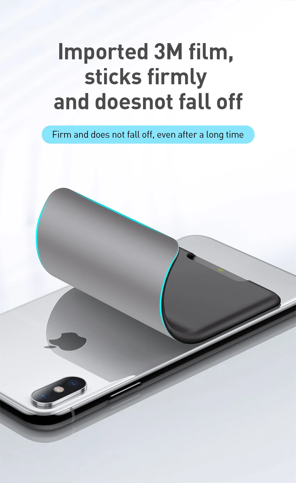 Baseus back stick silicone card sticker for iPhone X Xs Samsung Xiaomi