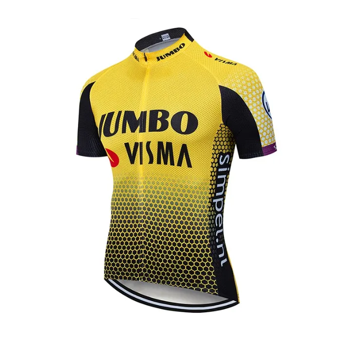 

2019 summer new team Cycling Clothing short sleeve Breathable jumbo visma Cycling jersey MTB bike shirt bicycle Sportswear