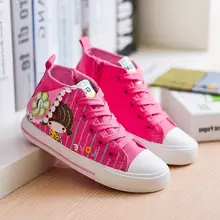 Girls Princess Shoes Autumn Children Canvas Sneakers Floral Kids Denim Casual Flat Child shoes size 25-30 baby students sport