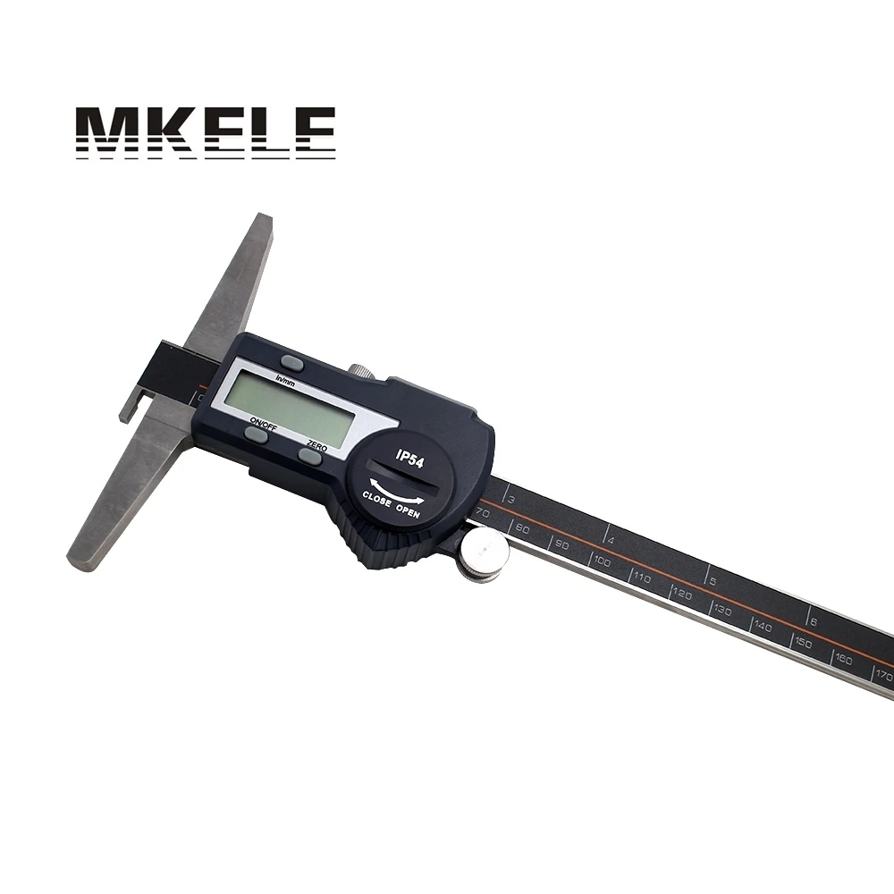 

0-200mm Single Hook Digital Depth Vernier Caliper Depth Ruler Digital Vernier Caliper Micrometer High-Accuracy IP54 Waterproof