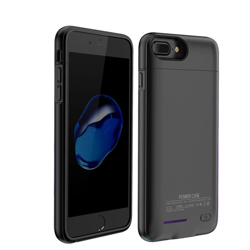 3000 mAh Портативный внешний Батарея Мощность Bank Телефон чехол для iPhone 6 s 6 7 Встроенный Магнитная батарея Зарядное устройство чехол для iPhone 7 - Цвет: Black for 6 6S 7