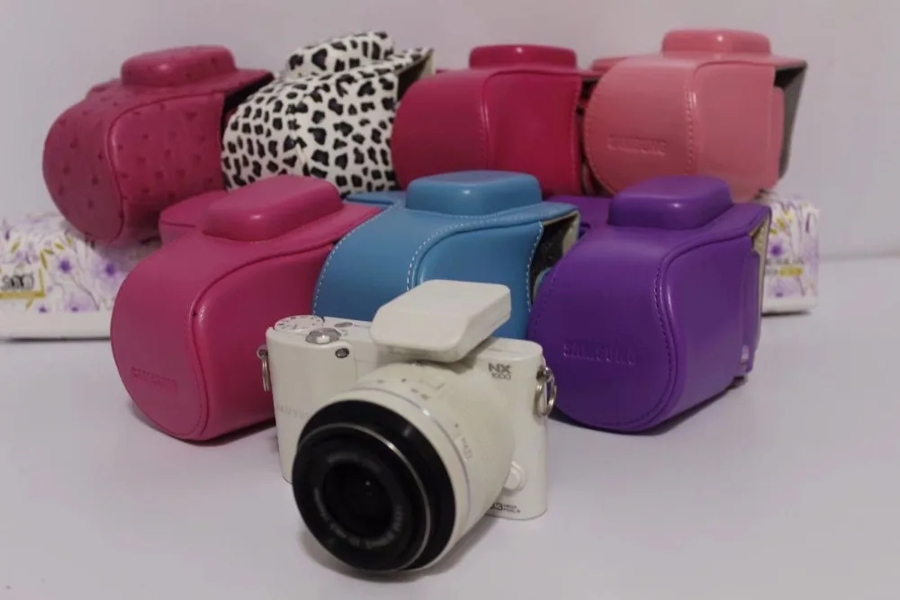 Чехол для камеры из искусственной кожи чехол Samsung NX2000 NX1100 NX1000 беззеркальная