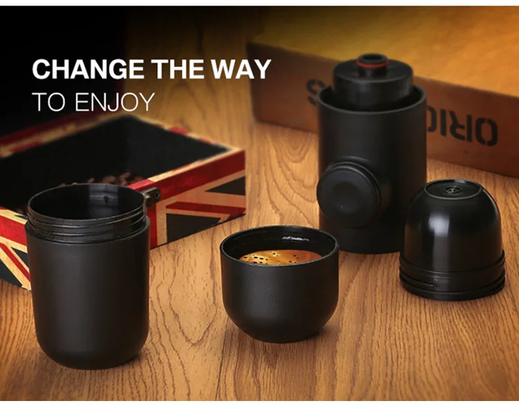 Mini Coffee Machine Hand Held Coffee Makers Pot Portable Compact Manual Espresso Maker Hand Pressure Express Coffee Maker (8)
