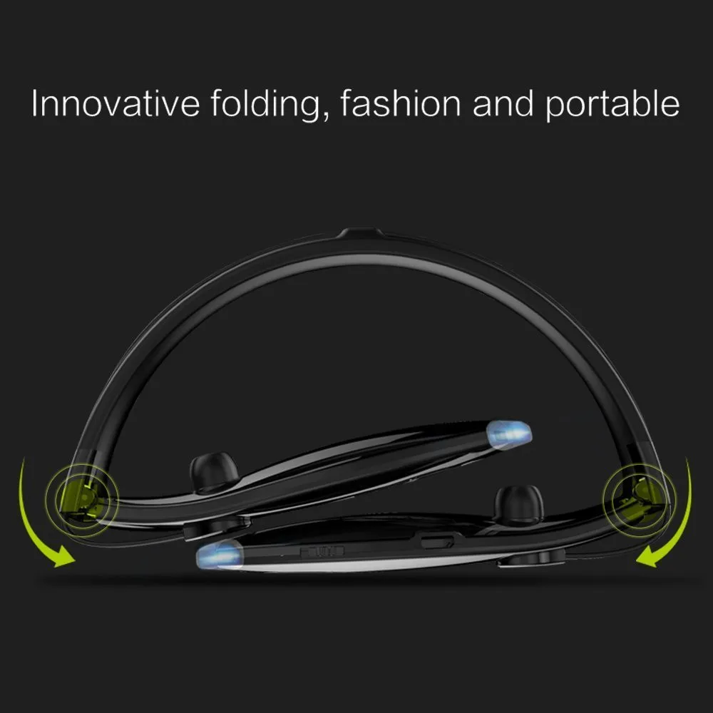 ZEALOT Беспроводные спортивные наушники H1, водонепроницаемые Складные портативные Bluetooth наушники с микрофоном, стереонаушники для шеи